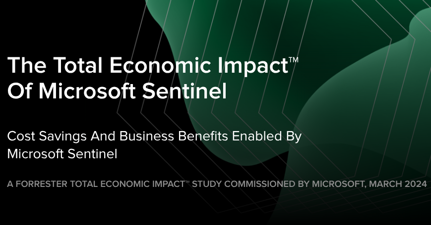 This Forrester report provides the clarity that decision-makers need when it comes to security. The Total Economic Impact™ of Microsoft Sentinel details how organizations like yours saved over $3.8M, improved efficiency, and reduced risk with Sentinel's AI-powered SIEM capabilities. Download the full report to evaluate Sentinel's business impact. For help building your own business case, reach out to Contoso Tech.