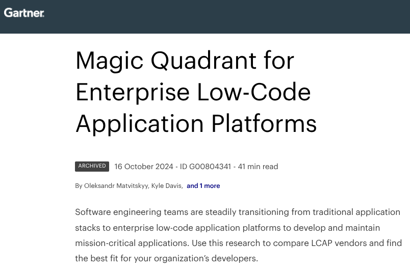 Building scalable apps quickly without ballooning costs is a constant challenge. This Gartner report shows why Microsoft Power Platform leads the market, combining AI-powered UX, broad developer accessibility, and a strong focus on business outcomes. Review the full analysis to see how Power Platform supports innovation and efficiency across all industries. Contact ContentMX to talk about how it can support your development goals.