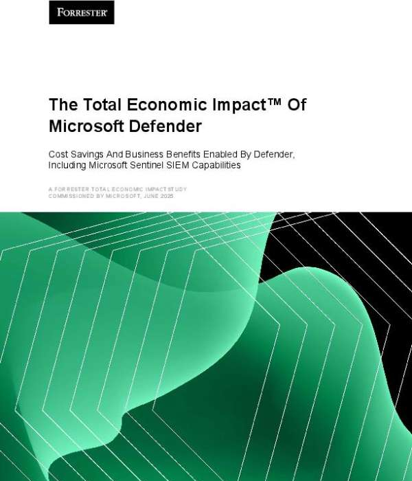 Security complexity can slow response and increase costs. This analyst report on the 'Total Economic Impact™ of Microsoft Defender and Sentinel' shows how a unified, AI-driven SecOps platform like Microsoft Defender improves detection, reduces false positives, and streamlines operations. For insight into improving efficiency and security posture, download the report by filling out the form.