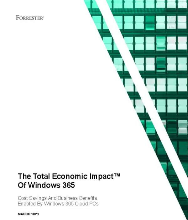 IT teams are pressured to deliver secure, flexible infrastructure that supports hybrid work, all while keeping costs in check. This Forrester report outlines how Windows 365 drives measurable business value, including IT labor savings, faster onboarding, and reduced hardware costs. Download the report to understand the ROI of Windows 365, then contact ContentMX to talk through your needs.