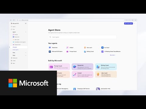 Looking for the right AI agent to help simplify everyday work? The Agent Store in Microsoft 365 Copilot brings AI agents together in one place so you can automate tasks, create faster, and get more done. Watch this short video to see how the Agent Store works and how to start using it.