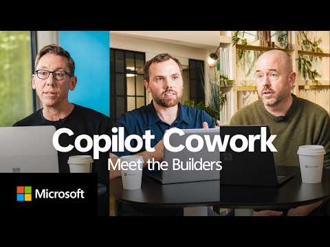 Who builds an AI agent you'd trust with complex work? In this video, Microsoft 365 Copilot Cowork builders Steve Gustavson, CVP Cowork Design and Research, Bas Brekelmans, Partner Software Engineer, and Christopher Whitten, Engineering Manager, share insights on tools that let you delegate multi-step work to AI. Watch the video to hear how Cowork frees people to focus on the tasks that demand more personal attention.