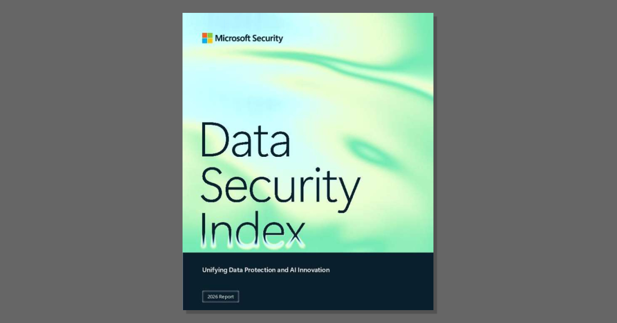 How do you innovate with AI and protect sensitive data simultaneously? The Data Security Index 2026 Report draws on insights from more than 1,700 data security leaders to show how, highlighting a 3-step strategy to deploy with Microsoft Security solutions. Download your complimentary report for a strategy overview by completing the form.